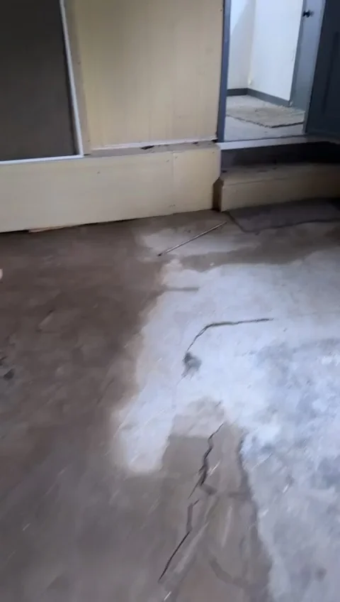 Early floor preparation · video still
