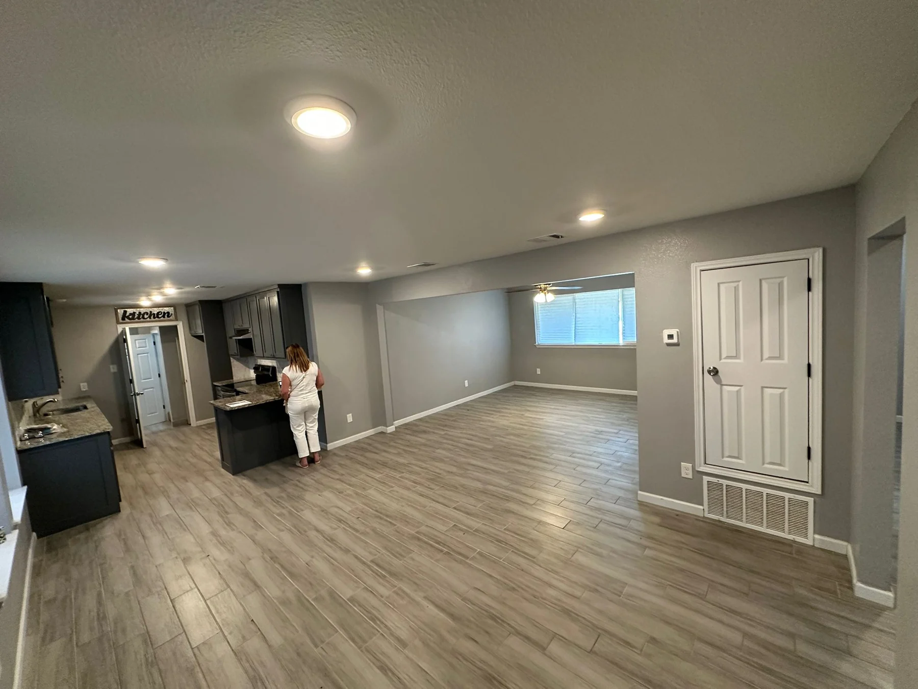 Living area before conversion