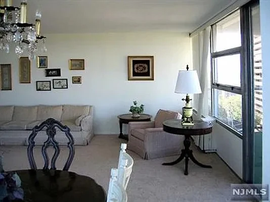 Window-side living area before renovation