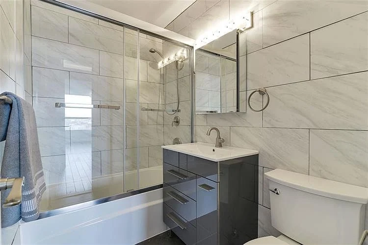 Shower and vanity