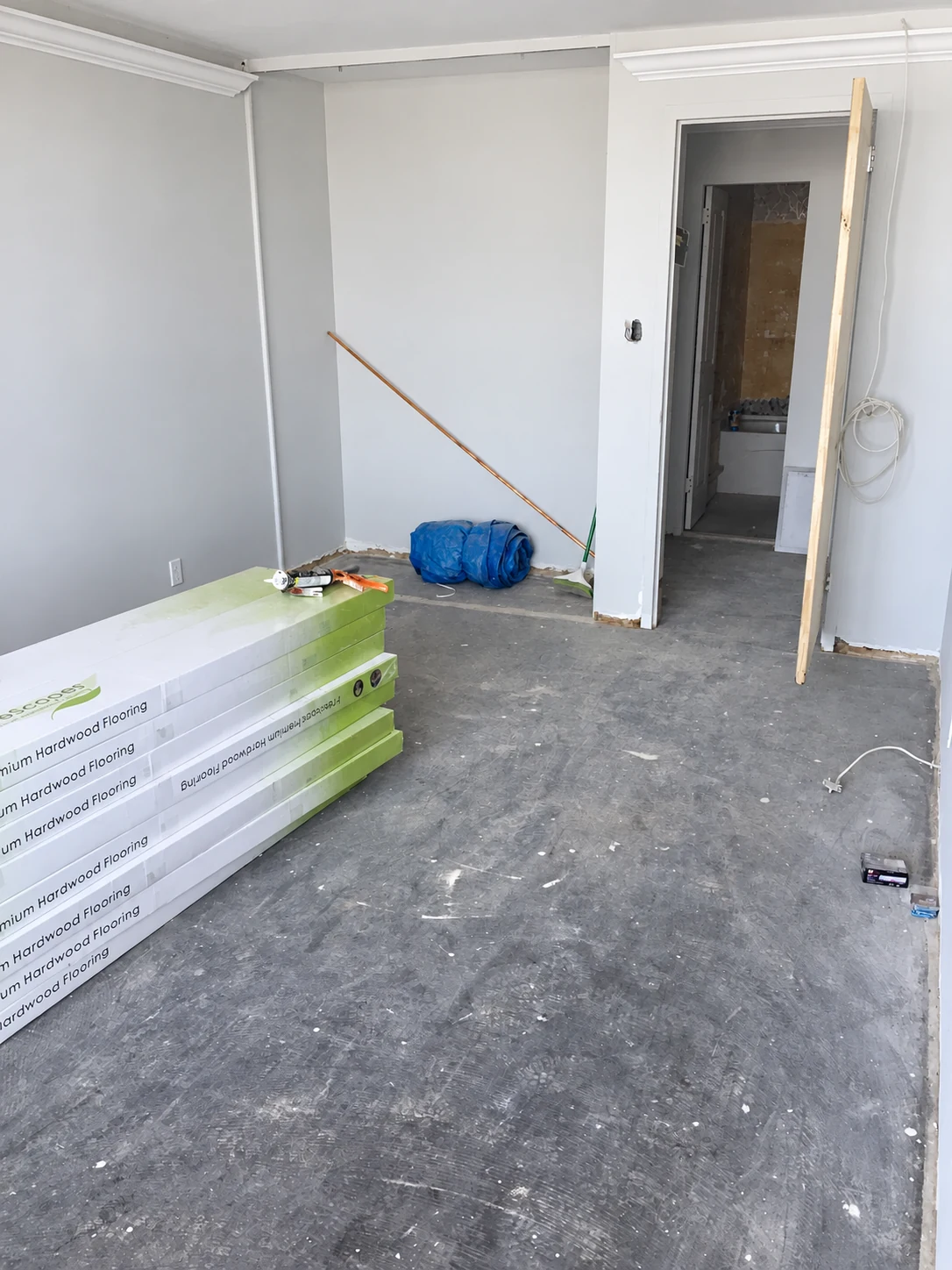 Room finishing and flooring preparation