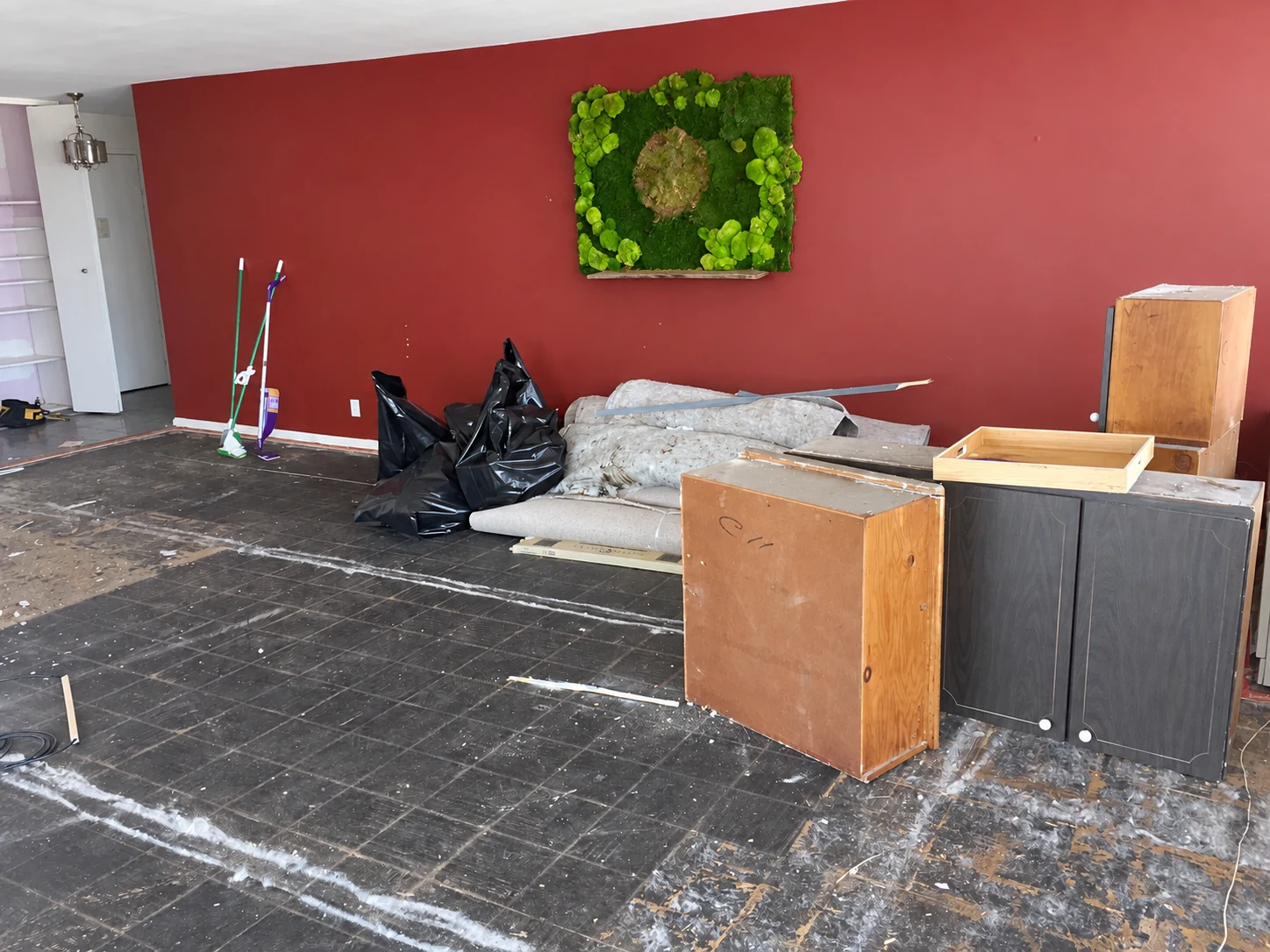 Flooring removal and early works