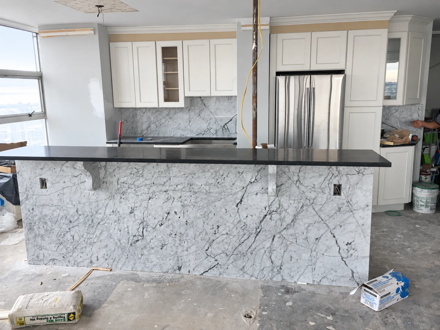 Kitchen finishes in progress