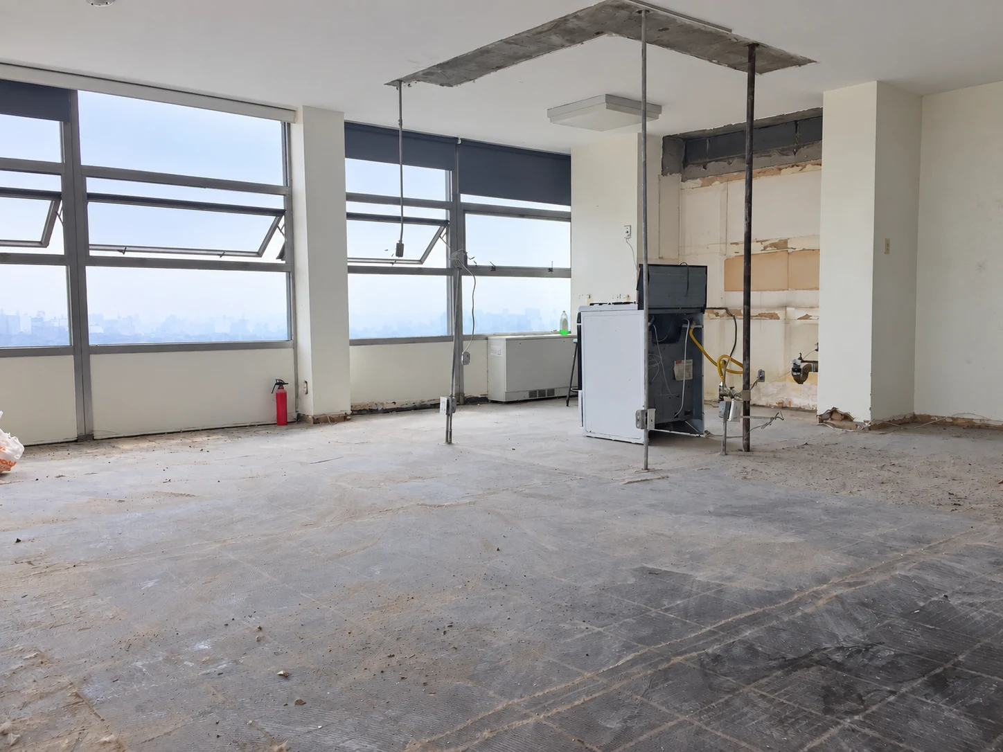Interior after demolition